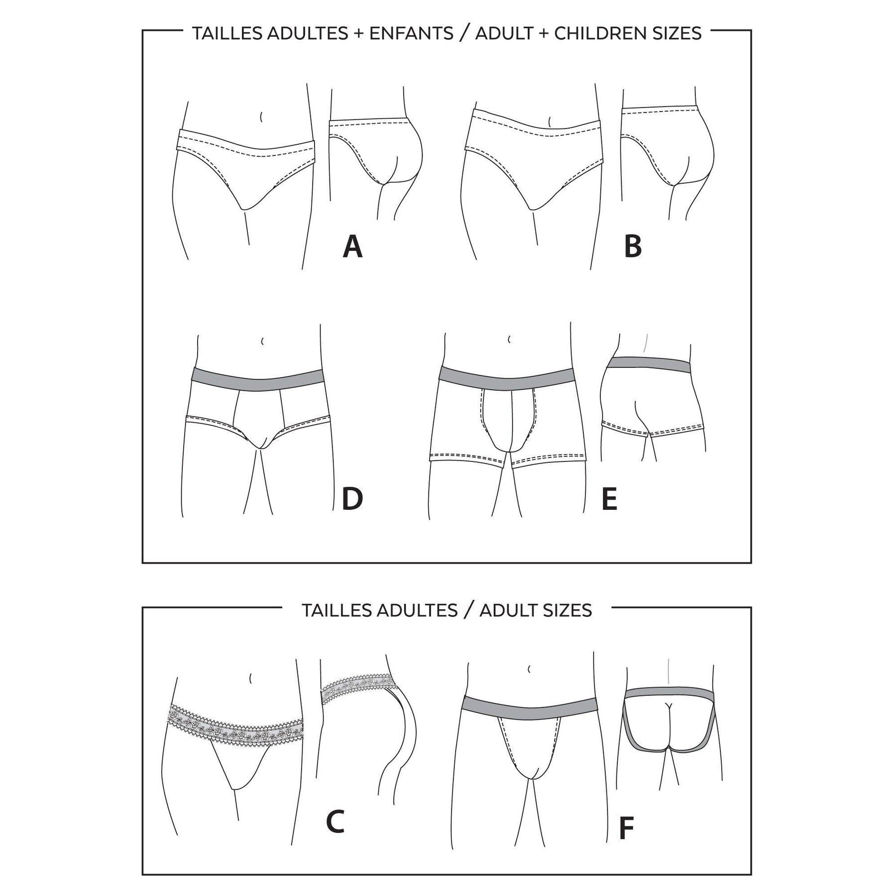Illustrative example of underwear pattern