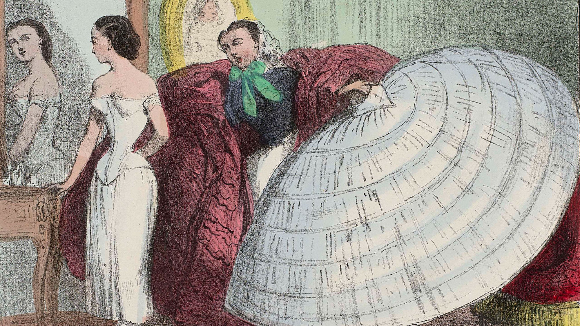 Illustrative example of underwear victorian era