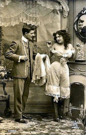 Illustrative example of underwear victorian era