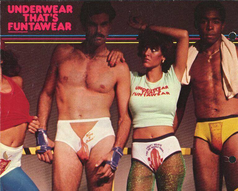 Illustrative example of vintage male underwear