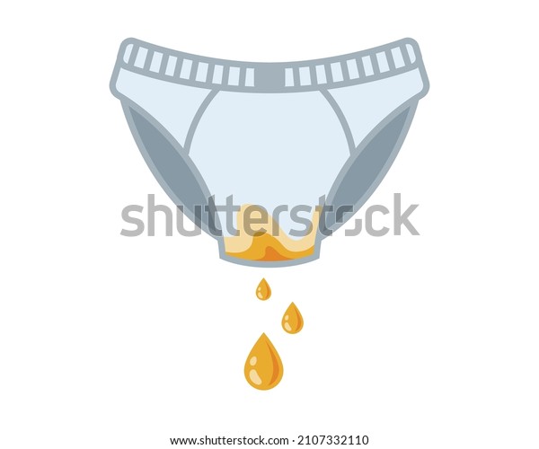Illustrative example of wetting underwear