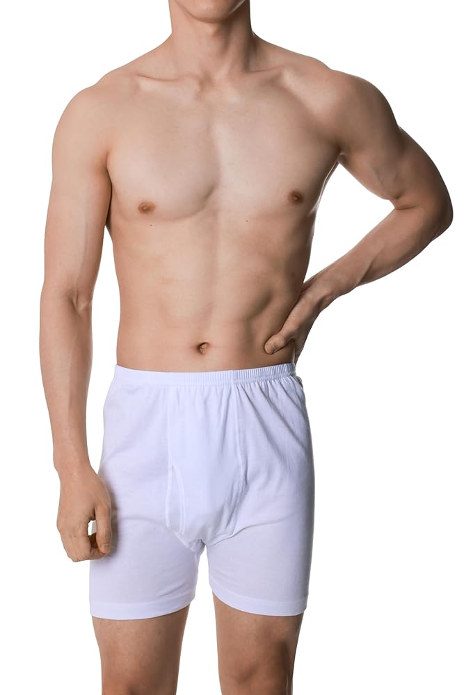 Illustrative example of white boxer brief underwear