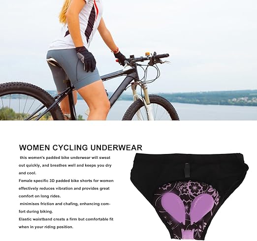 Illustrative example of womens biking underwear