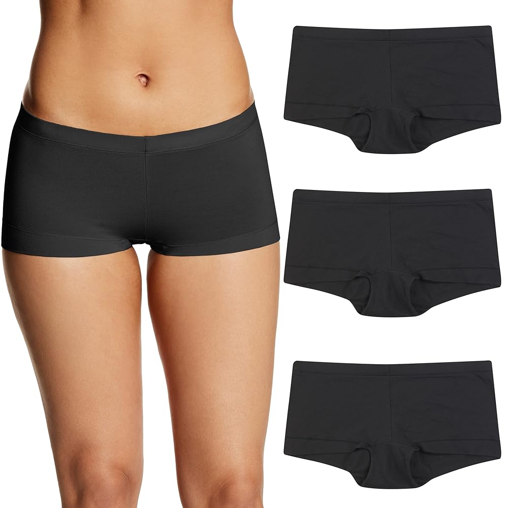 Illustrative example of women's cotton boyshort underwear