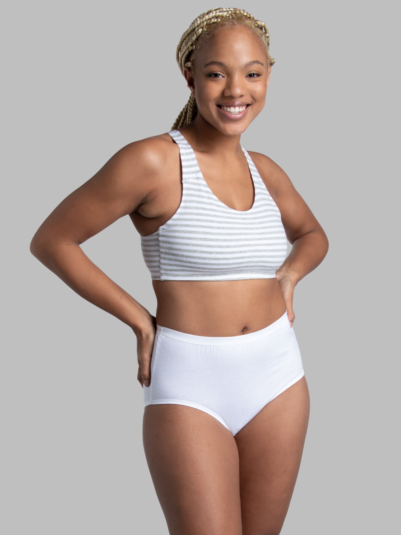 Illustrative example of womens white underwear