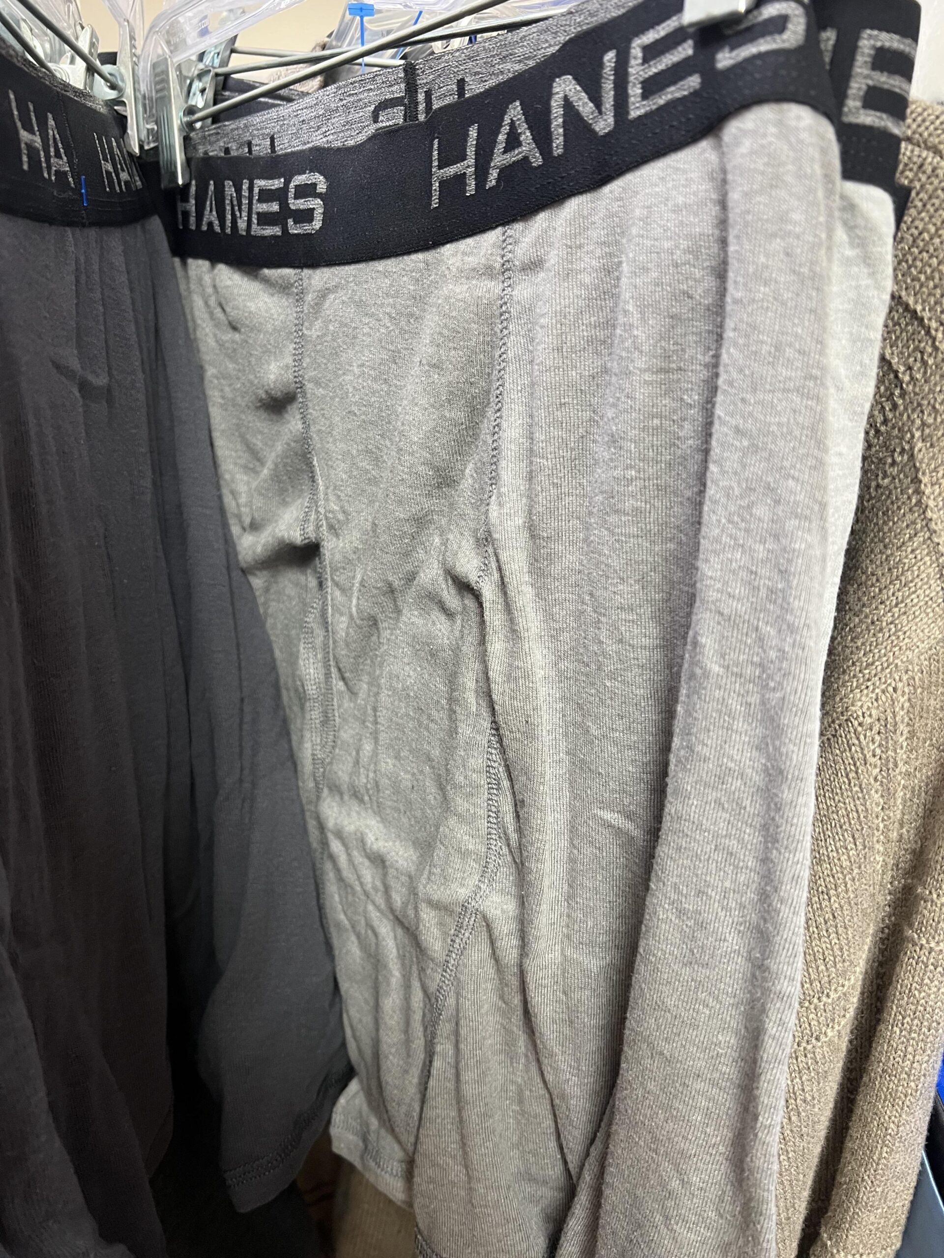 Illustrative example of worn underwear for sale